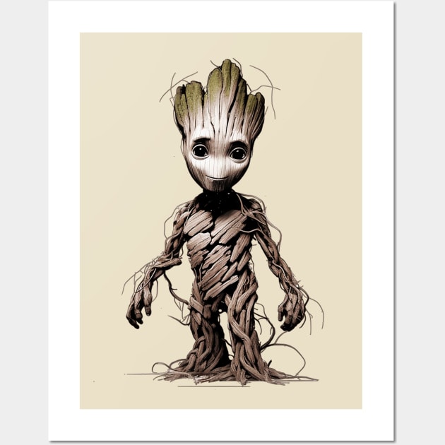 Groot Groot Wall Art by DavidLoblaw